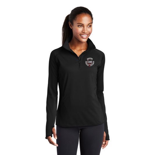 DHF Ladies Stretch 1/4-Zip Pullover